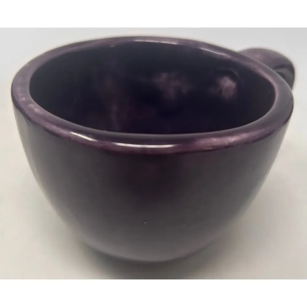 Pottery Barn Sausalito Vintage Thick Heavy Purple Mug Set‎ of 6